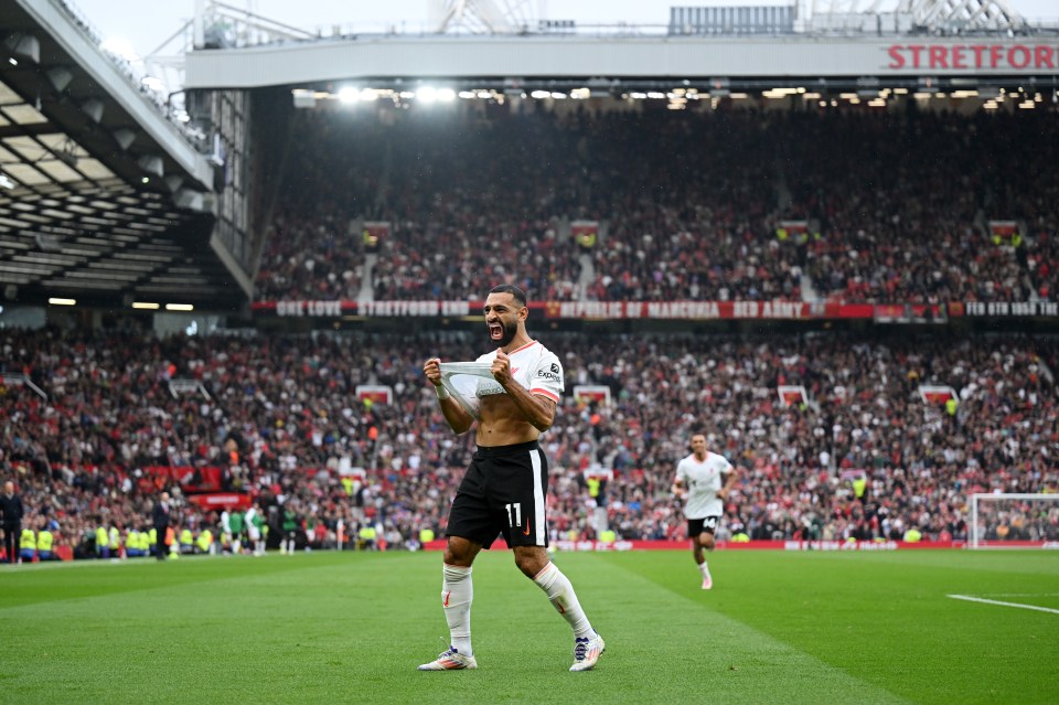 Salah always seems to score at Old Trafford