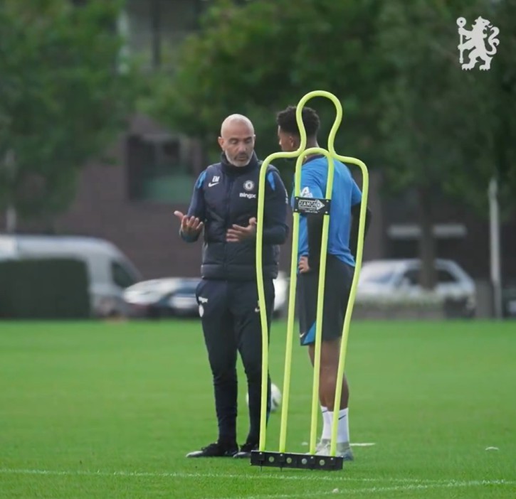 Sancho enjoyed his first Chelsea sessions this week during the international break