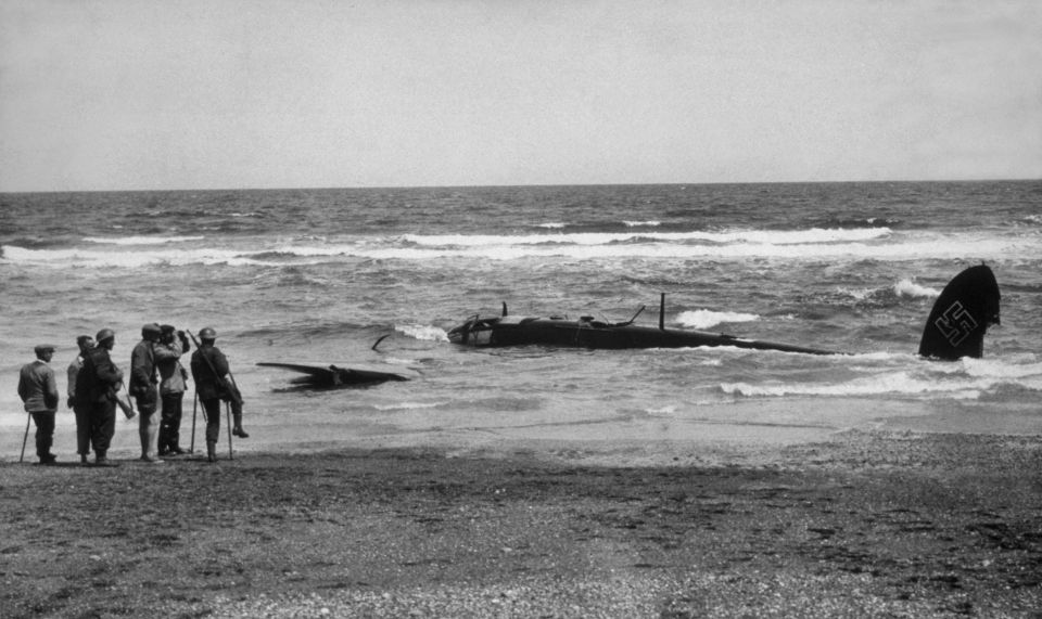 A Nazi ‘raider’ in the sea off the East Coast of England