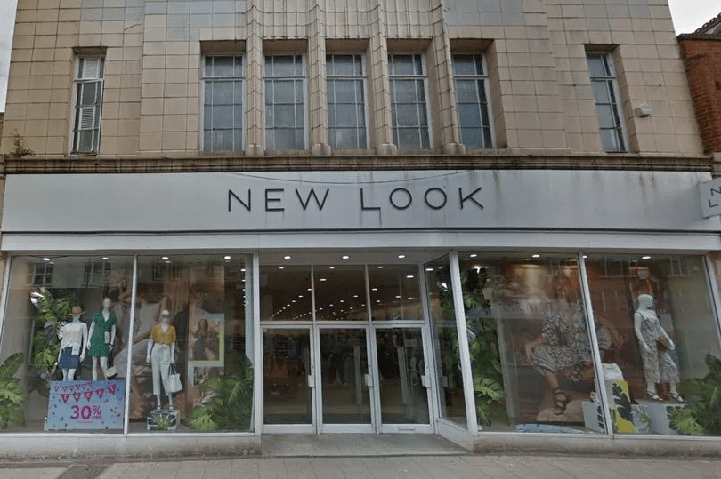 the front of a store called new look