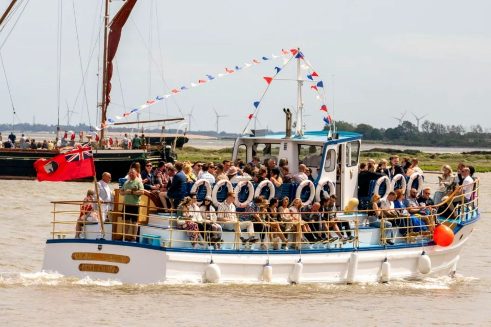 Olly Murs and Amelia Tank's wedding took place on Osea Island and required the celebrity guests to take a boat