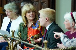  Rachel attended the opening of parliament with her son Oliver