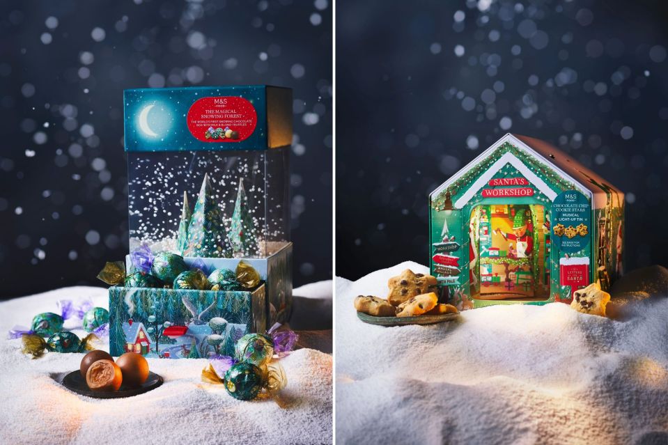 A battery-powered snow globe choc box and wind up biscuit tin are likely to be hits