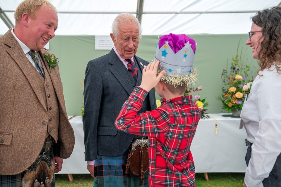 King Charles visited the Aberdeen Flower Show on Saturday