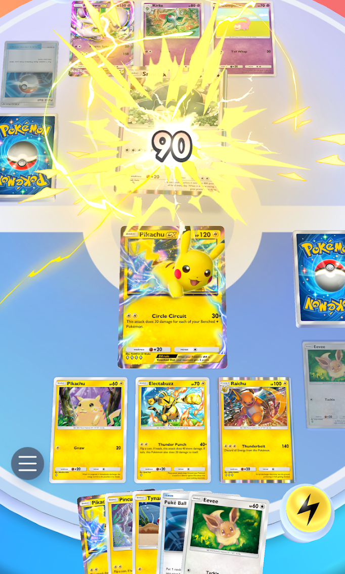 TCG Pocket asks you to collect cards and then use them in battle