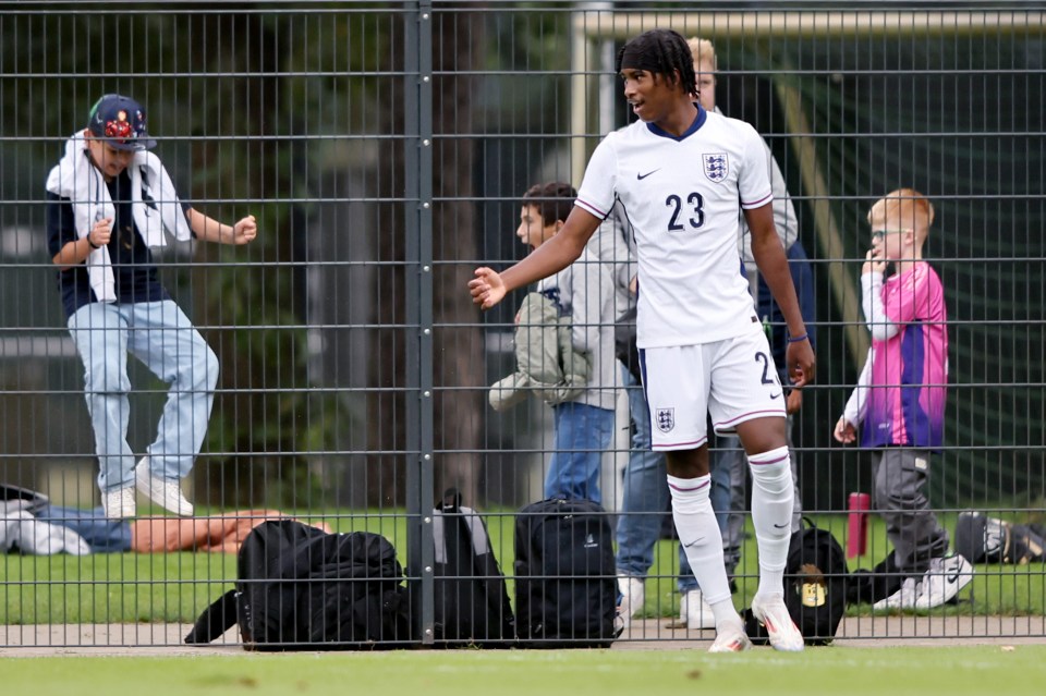 Reigan Heskey scored the third goal as England Under-17s beat Germany