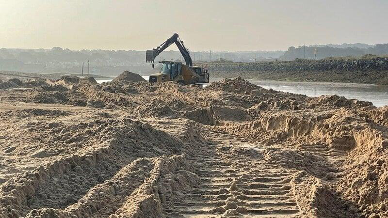 Protesters say sand is being stripped from Hayle beach in Cornwall and sold on for profit