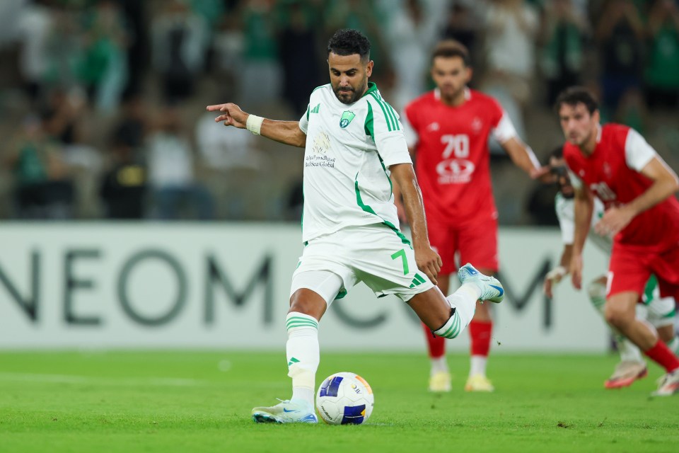 Mahrez saw his penalty saved in Monday's AFC Champions League clash