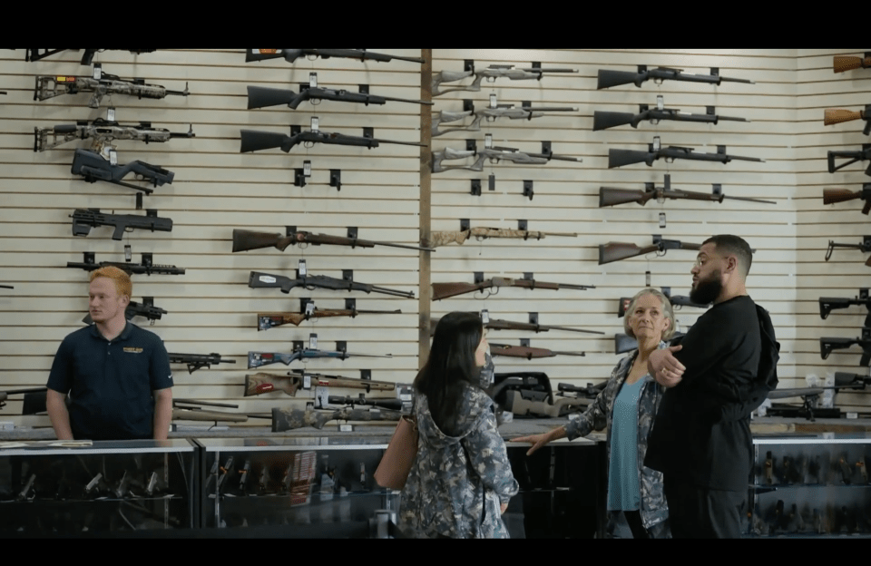 Jamali visits a local gun store with members