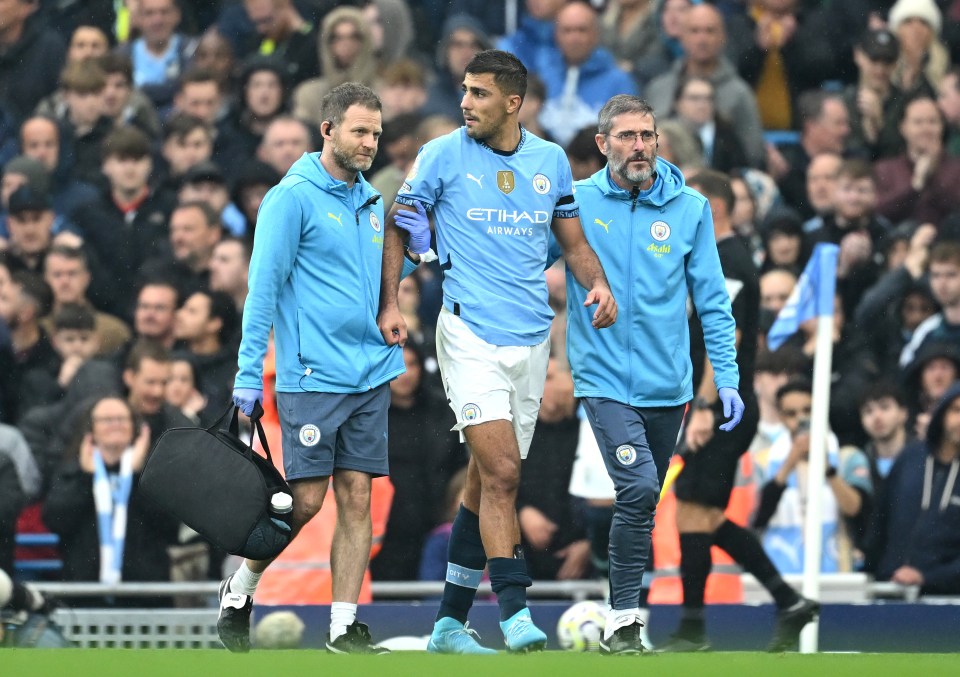 City suffered an injury blow as Rodri was forced off