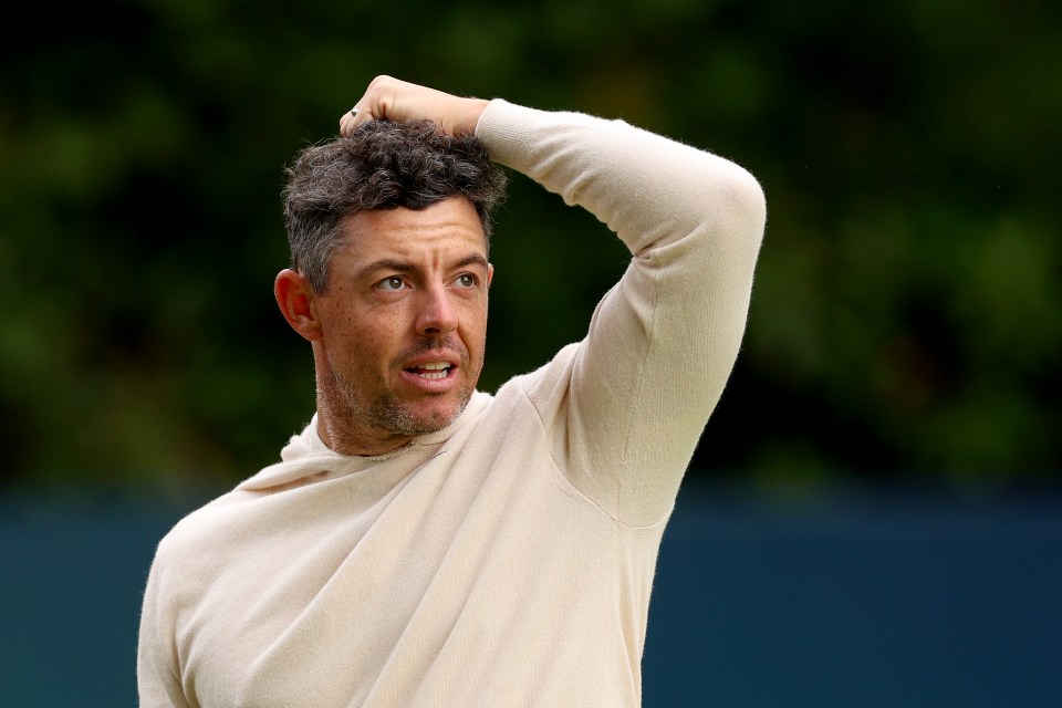 Rory McIlroy seemed to be completely unaware he was talking to a Hollywood superstar at the BMW PGA Championship