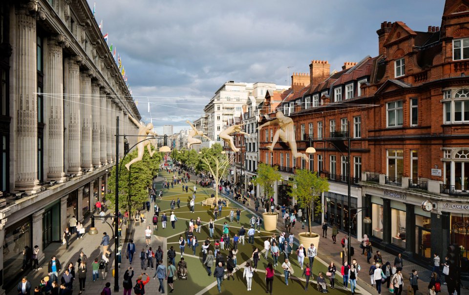 London Mayor Sadiq Khan shared concept images of what the street could look like in future