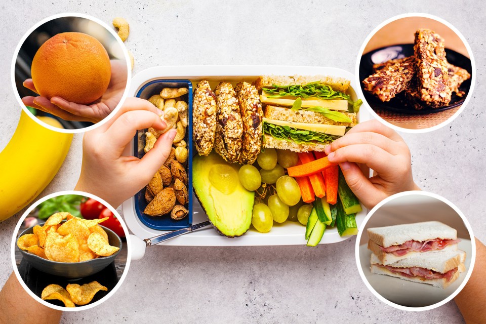 Satsumas and cereal bars are not what a dentist would choose for a child's lunchbox