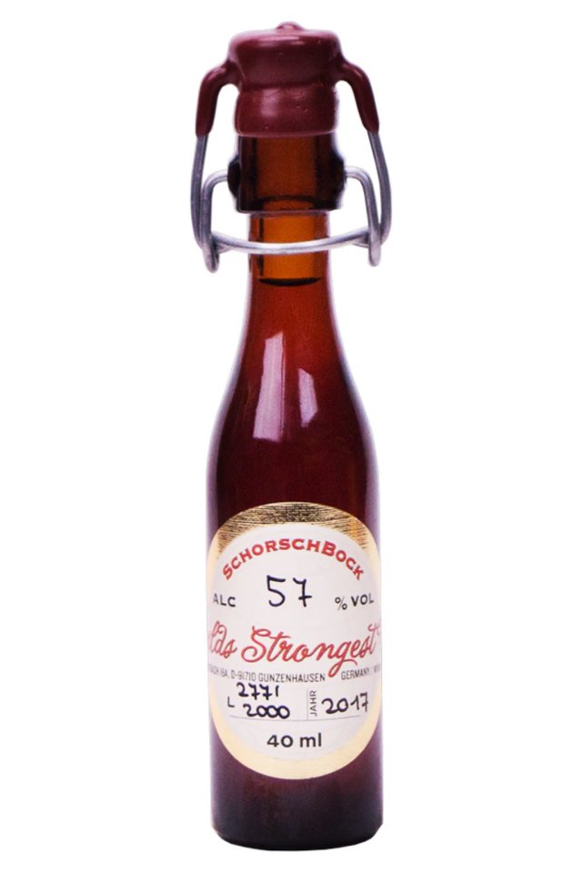 Schorschbock is 57.57% ABV