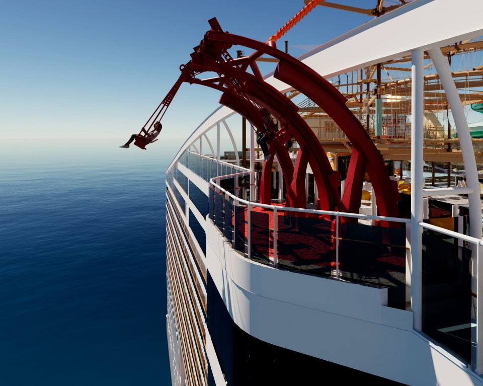 The Cliffhanger ride on MSC World America