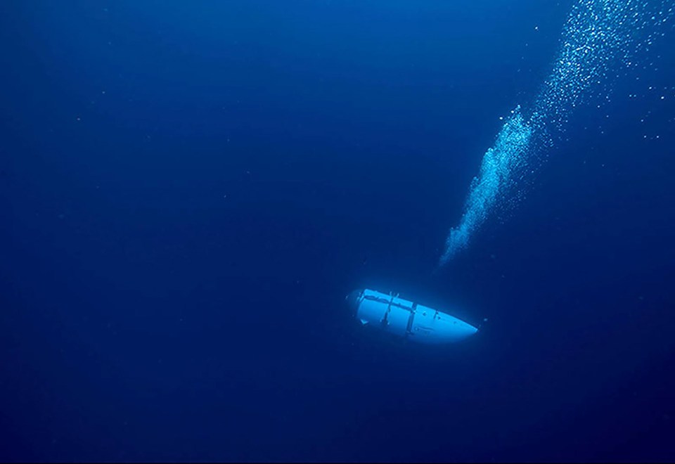 The Titan submersible during its descent