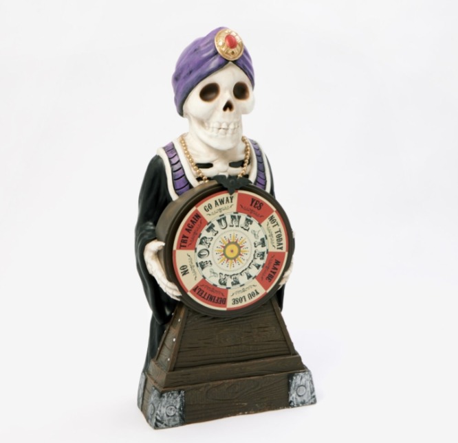 This 92x42cm Purple Fortune Teller Skeleton Ornament costs £49.99