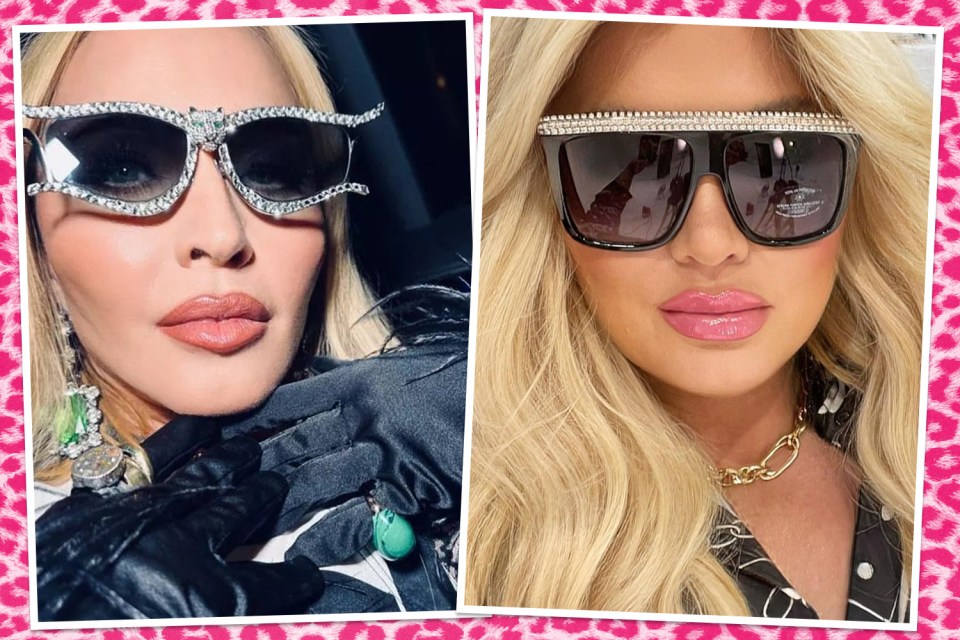 Both Gemma and Madge are fans of glitzy sunglasses