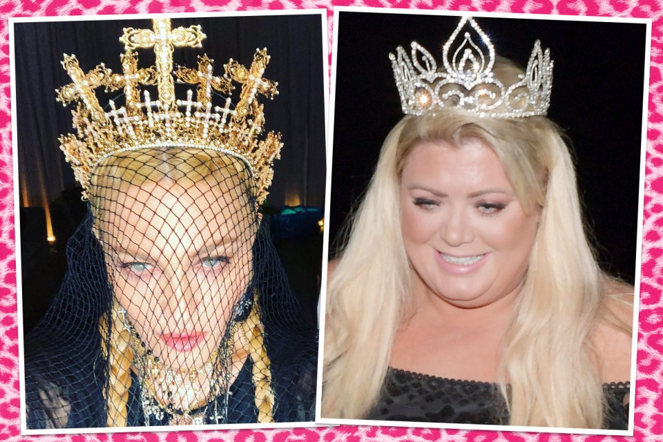 Madonna and Gemma are both style queens in their crowns