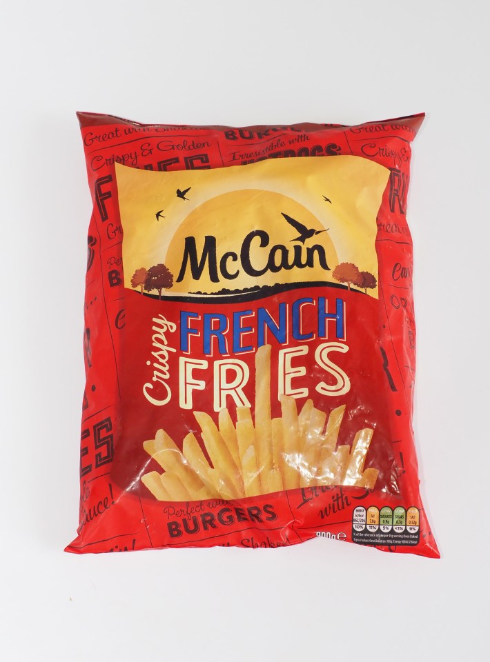 The McCain chips are more than double the price of some of the supermarket own brands