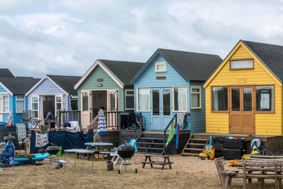 The beach hut is on the market for a whopping £475,000