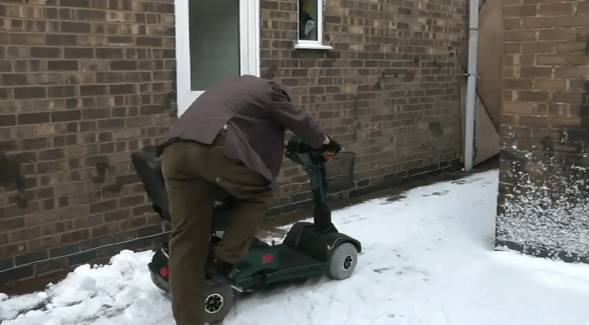 The scooter uses a 125cc motocross engine