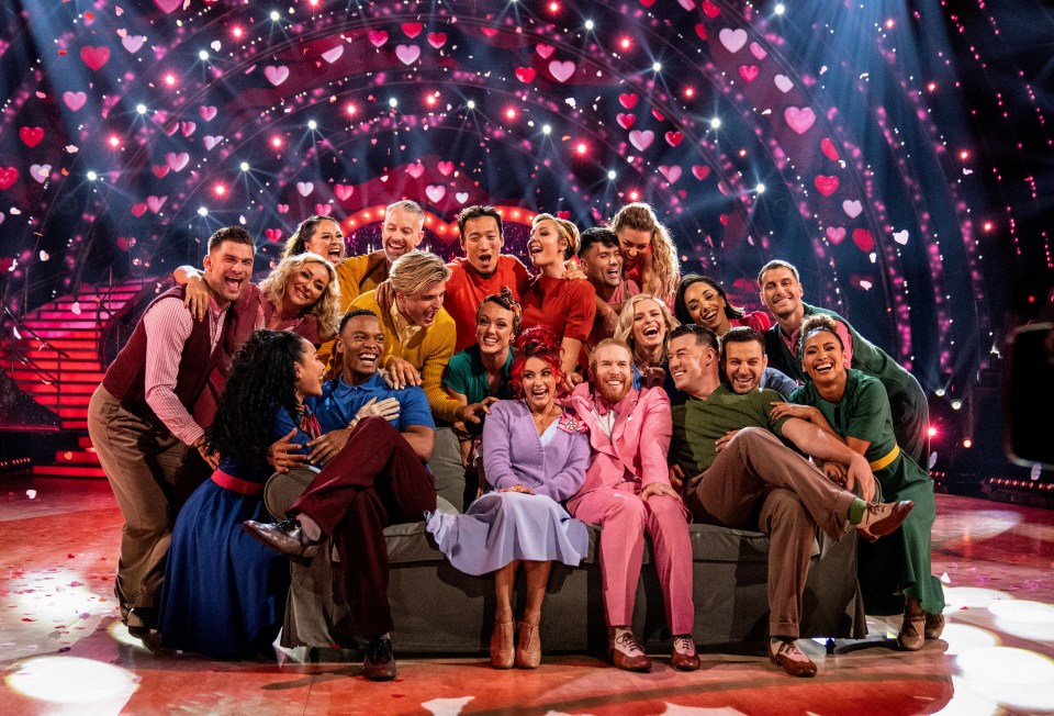 The Strictly pro's will come together for a Movie Week routine