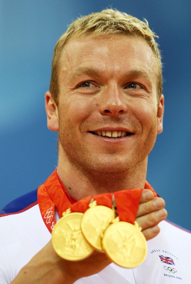 Chris Hoy won three gold medals at the Beijing games in 2008