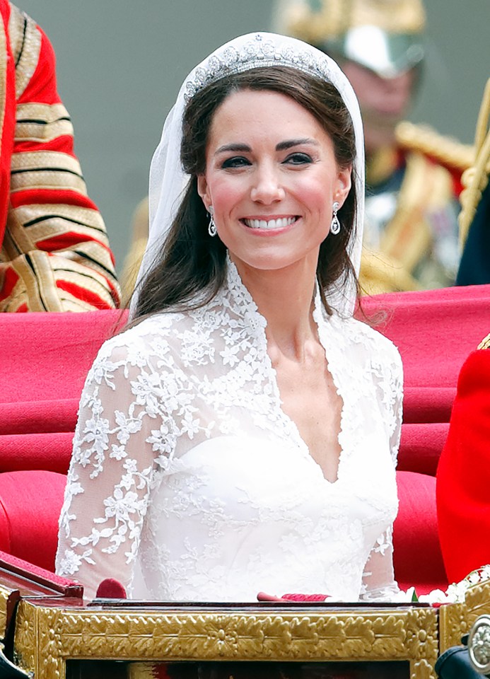 Kate dazzled on her wedding day in the Cartier Halo Tiara