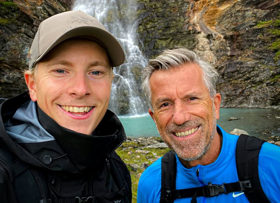 Janne Puhakka, left, with his ex-partner Rolf Nordmo who has allegedly confessed to the murder