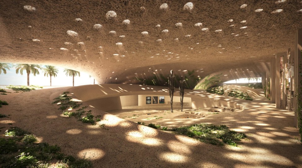 Architects have planned to make this high-rise an urban oasis in the desert