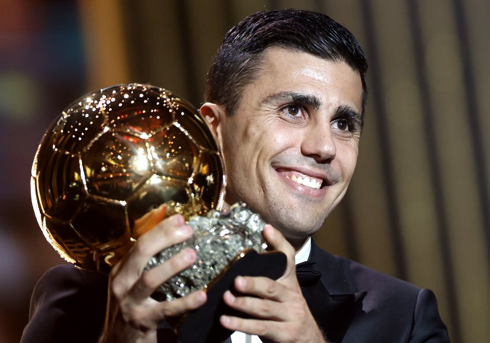 Man City star Rodri took home the top prize