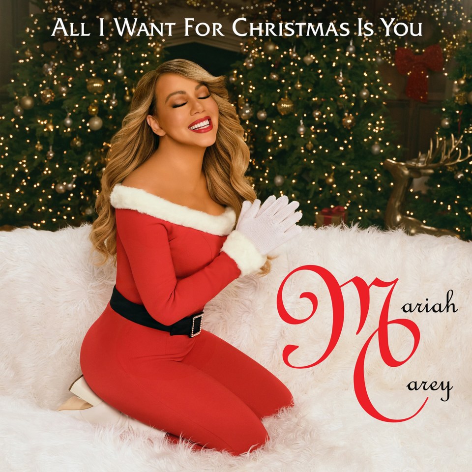 mariah carey 's album cover for all i want for christmas is you