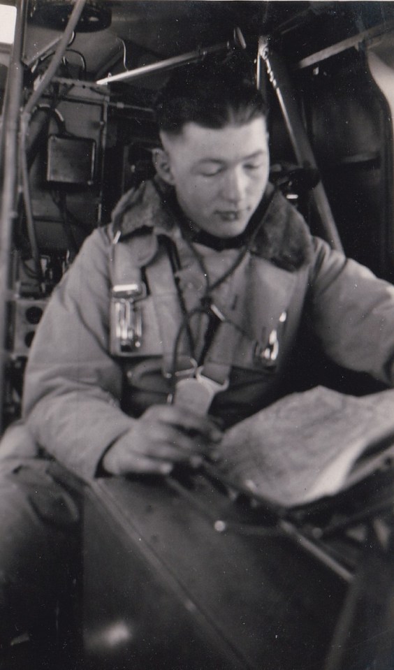 On D-Day John patrolled the Channel in a twin-engine Bristol Beaufighter to sink Nazi fast attack craft, sitting on his helmet to protect himself from enemy fire