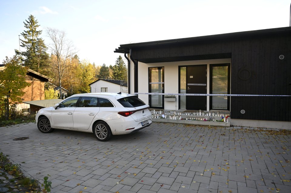 Police have cordoned off the home where the alleged murder took place