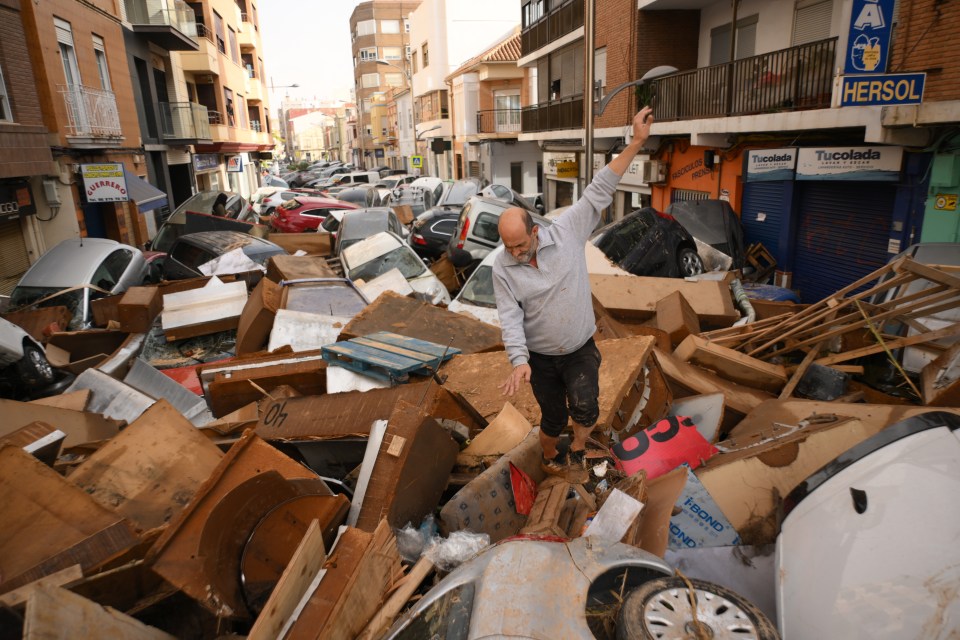 Locals are now having to navigate rubbish blocking their streets