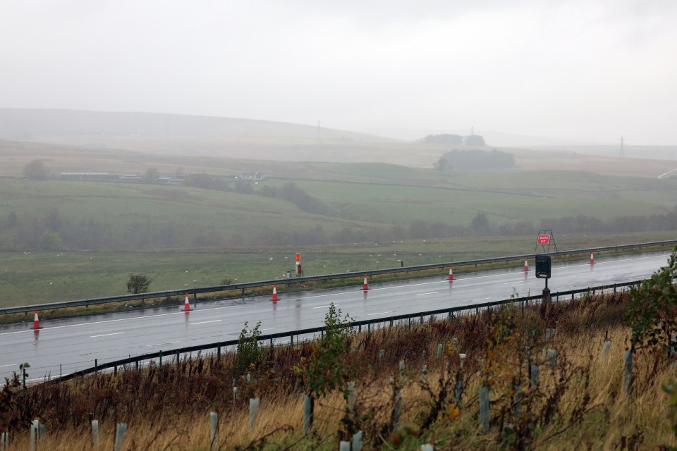 The M6 northbound motorway between Tebay and Shap