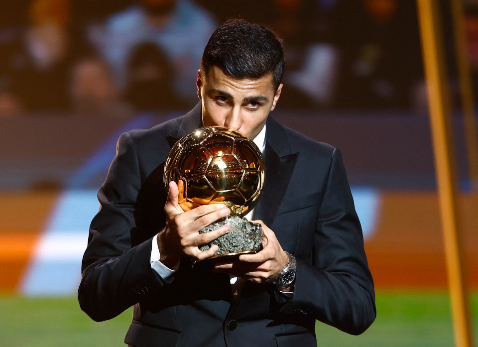 Rodri was crowned the 2024 Ballon d'Or winner