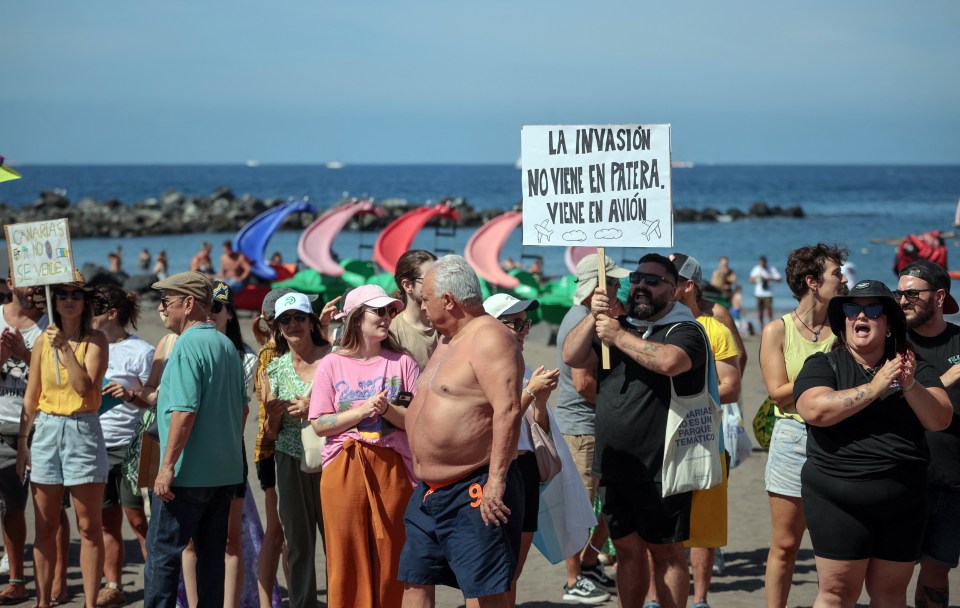 Protests against tourism had taken place across several Spanish holiday hotspots, including Tenerife