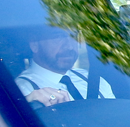 Nick Knowles looked glum as he arrived at the set of Strictly this afternoon