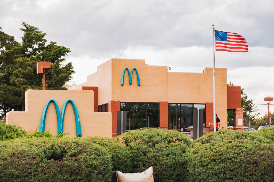 One of the rarest McDonald's in the world has ditched the iconic golden arches and turned them blue