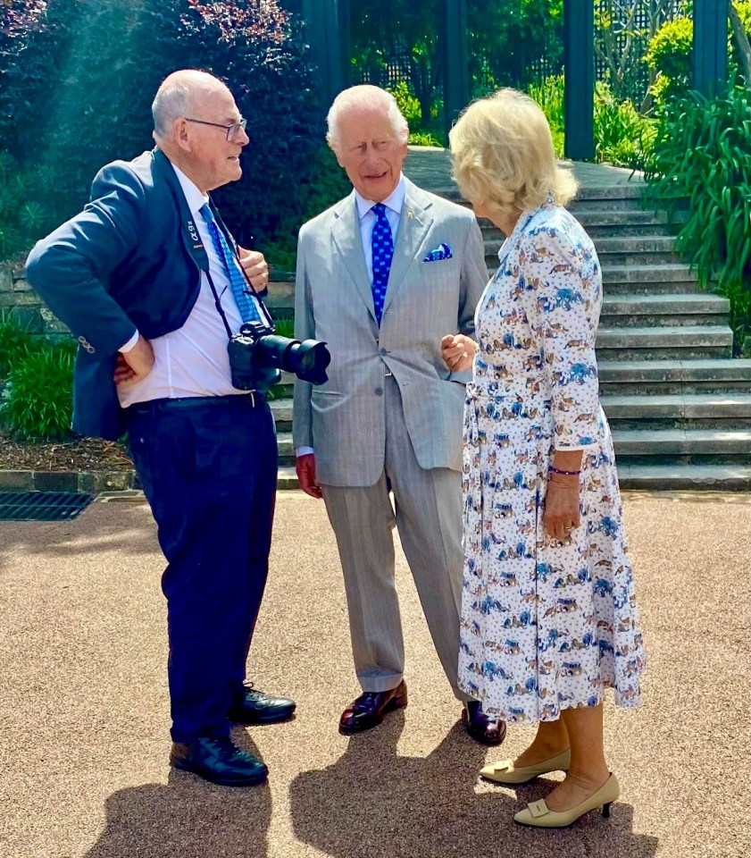 Arthur chats with the King and Queen during his 31st trip to Australia