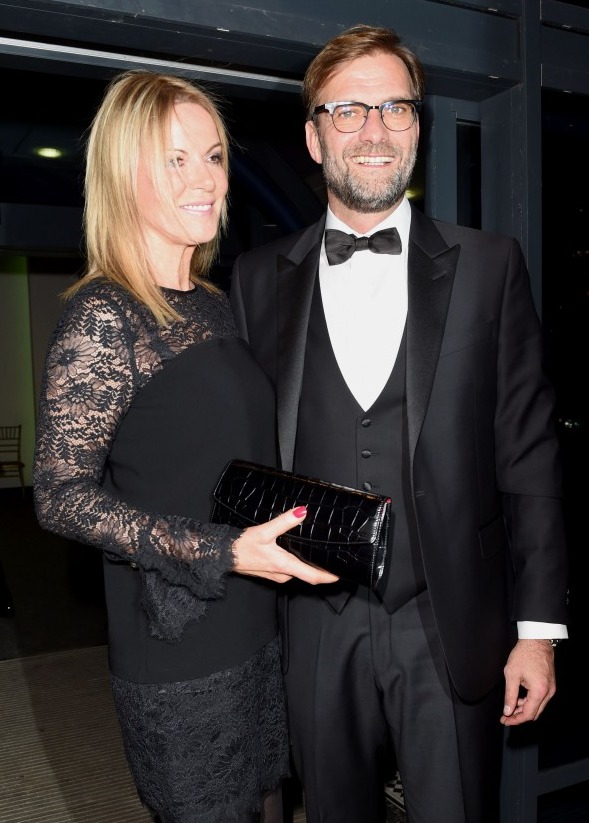 Mandatory Credit: Photo by Mcpix/Shutterstock (7524960d) Jurgen Klopp and wife Ulla Sandrock James Milner Charity Ball. EventCity, Manchester, UK - 27 Nov 2016