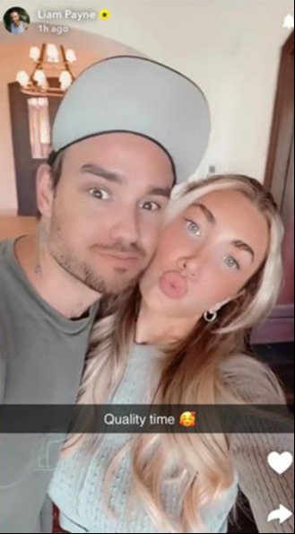 Liam posted a picture with girlfriend Kate Cassidy taken days before his death just minutes before plunging from a hotel balcony