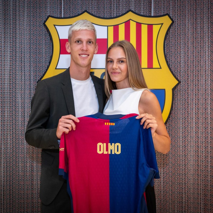 The German social media influencer is in a romance with Dani Olmo