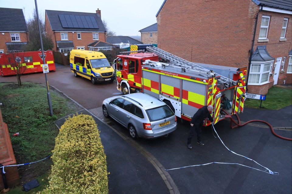 a picture of a fire truck taken by the north