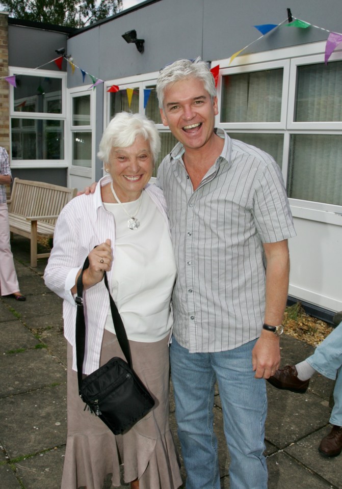 Phil and Pat are pictured in 2008