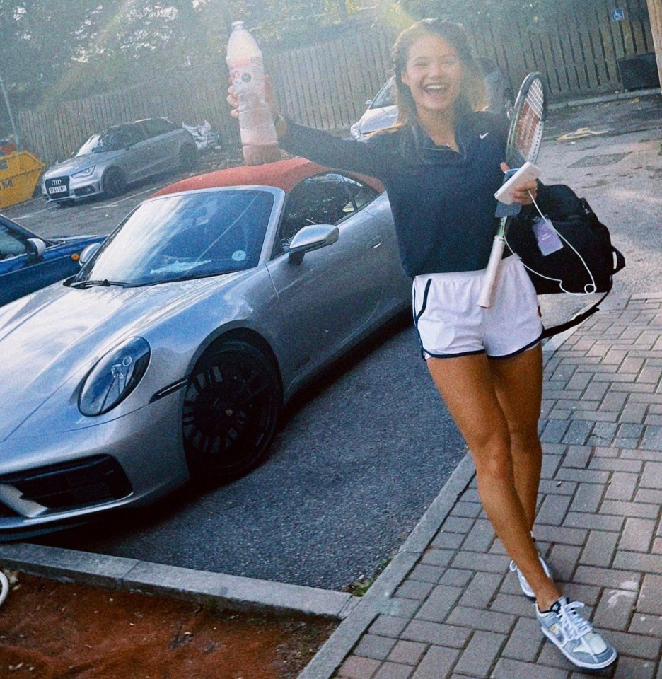 Raducanu loves a Porsche - and it helps she is sponsored by them