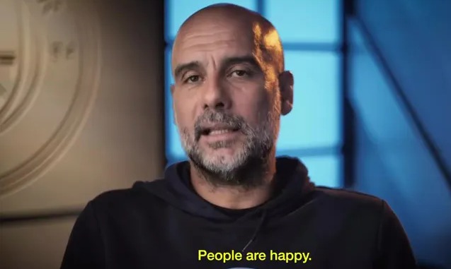 Pep Guardiola paid tribute to Iniesta in the retirement video