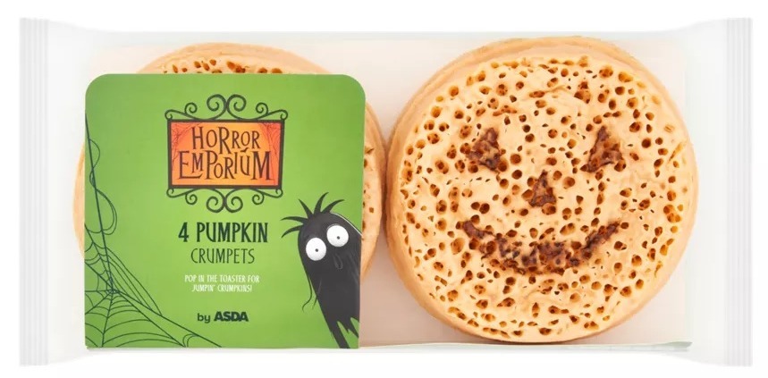 These pumpkin crumpets are £1.25 from Asda